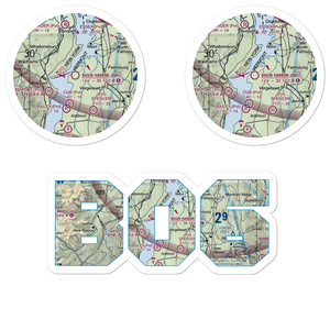 Basin Harbor Airport (B06) VFR Sectional Sticker Pack