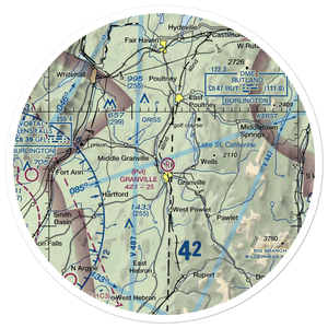 Granville Airport (B01) VFR Sectional Sticker (30 mile)