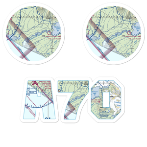 Dangerous River Airport (A70) VFR Sectional Sticker Pack