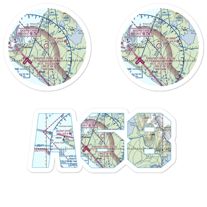 Situk Airport (A68) VFR Sectional Sticker Pack