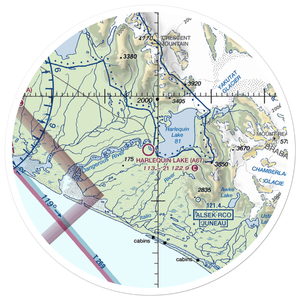 Harlequin Lake Airport (A67) VFR Sectional Sticker (30 mile)