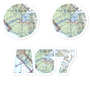 Harlequin Lake Airport (A67) VFR Sectional Sticker Pack