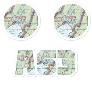 Twin Hills Airport (A63) VFR Sectional Sticker Pack