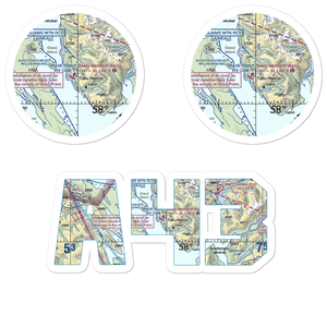 Taku Harbor Seaplane Base (A43) VFR Sectional Sticker Pack