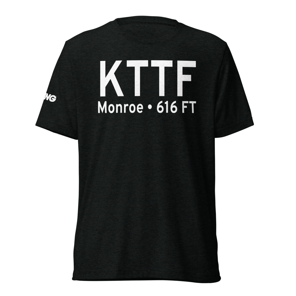 Custer Airport (KTTF) ICAO Tri-blend T-Shirt 