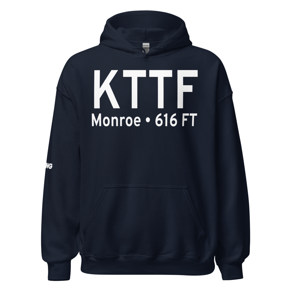 Custer Airport (KTTF) ICAO Hoodie Sweatshirt 