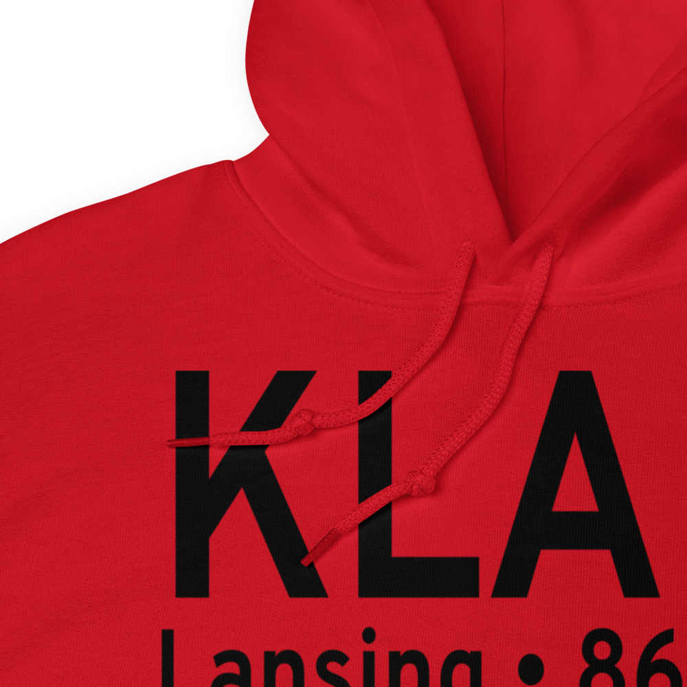 Capital City Airport (KLAN) ICAO Hoodie Sweatshirt 