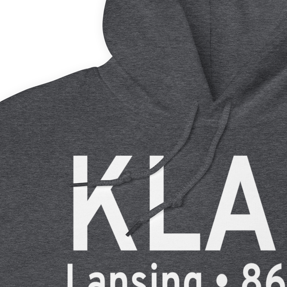 Capital City Airport (KLAN) ICAO Hoodie Sweatshirt 