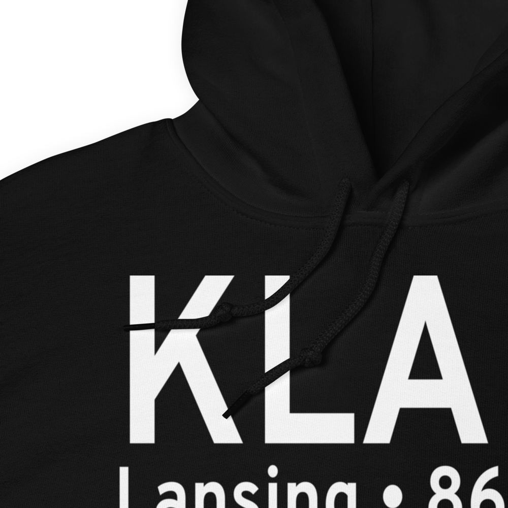 Capital City Airport (KLAN) ICAO Hoodie Sweatshirt 