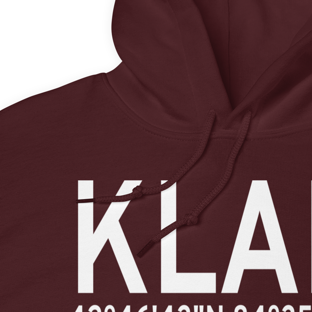 Capital City Airport (KLAN) ICAO Hoodie Sweatshirt 