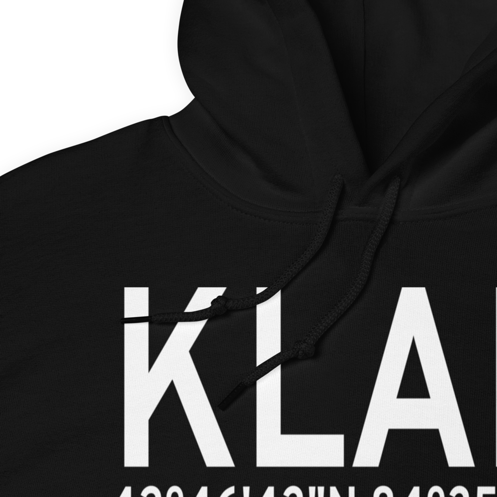 Capital City Airport (KLAN) ICAO Hoodie Sweatshirt 