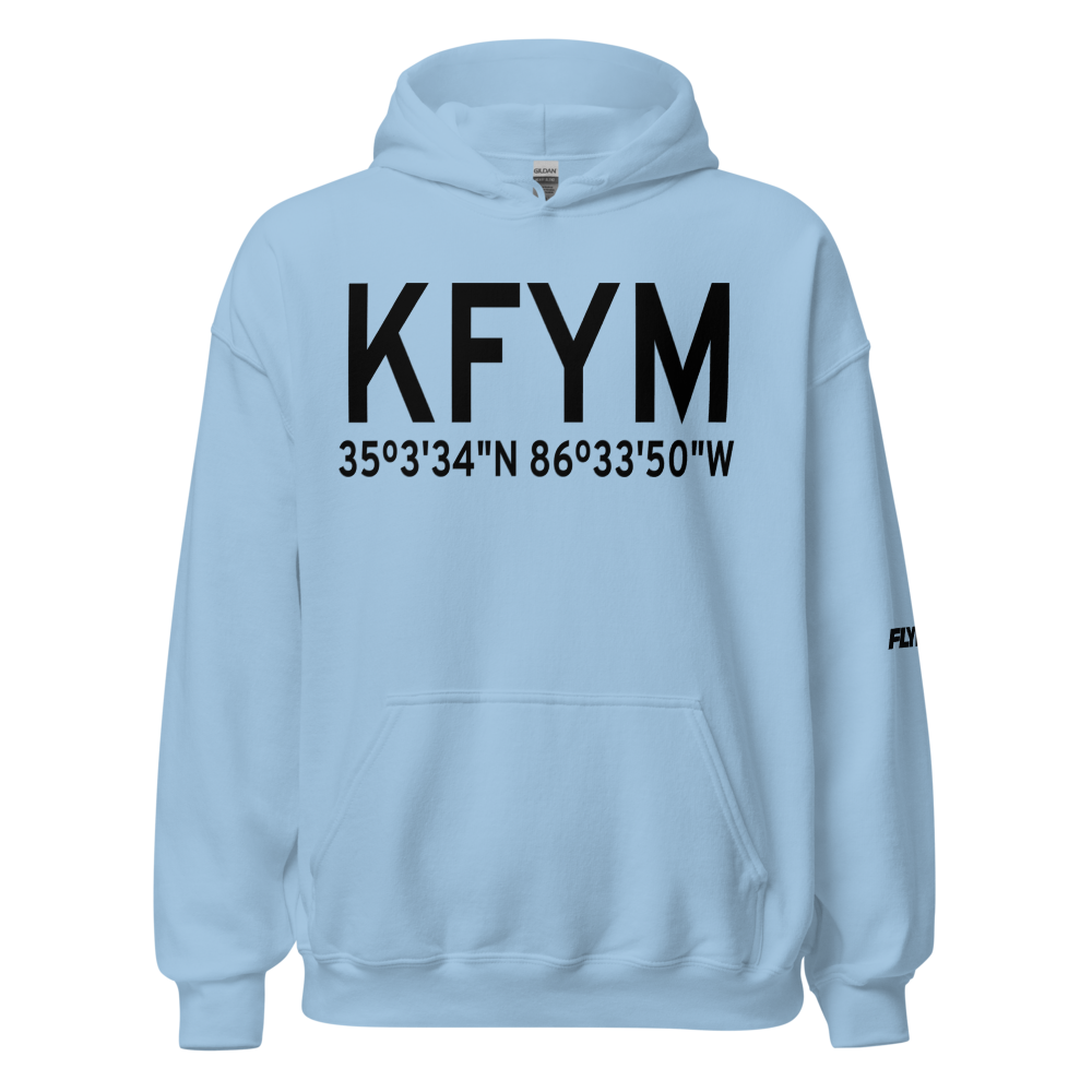 Fayetteville Municipal Airport (KFYM) ICAO Hoodie Sweatshirt 