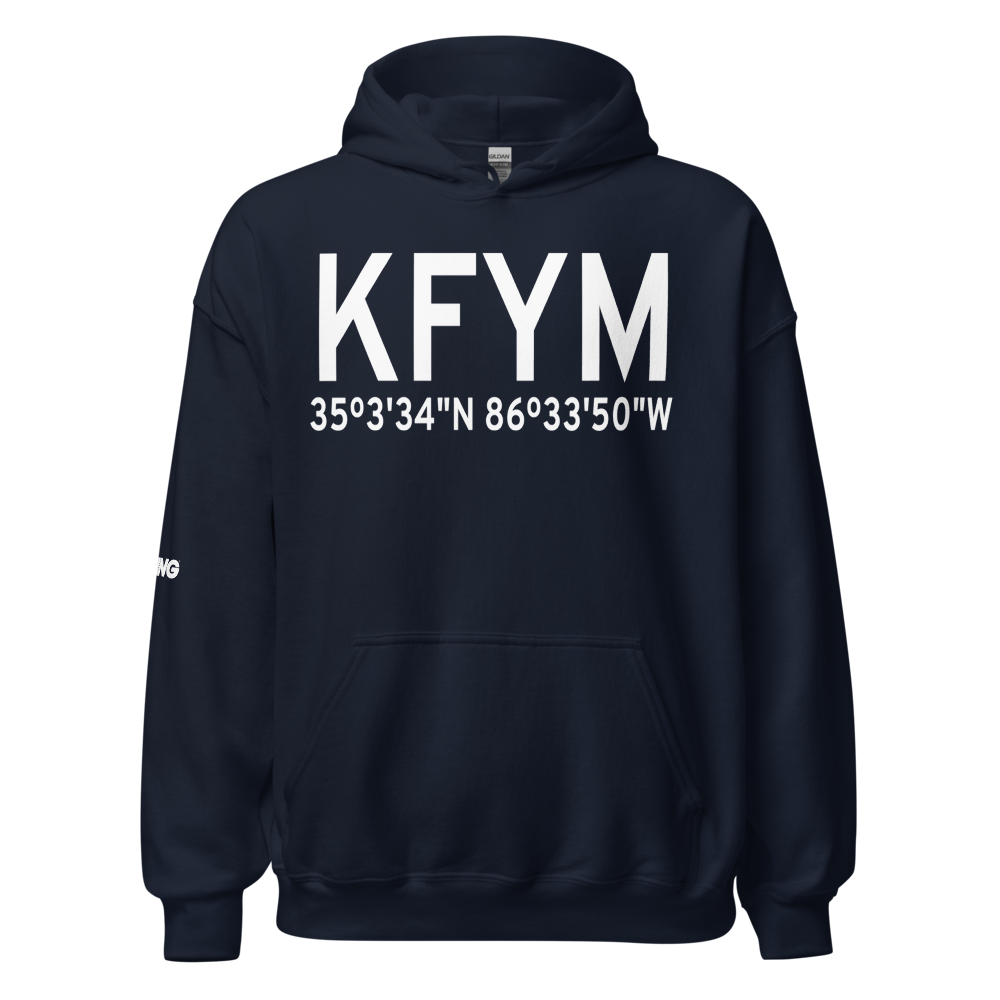 Fayetteville Municipal Airport (KFYM) ICAO Hoodie Sweatshirt 