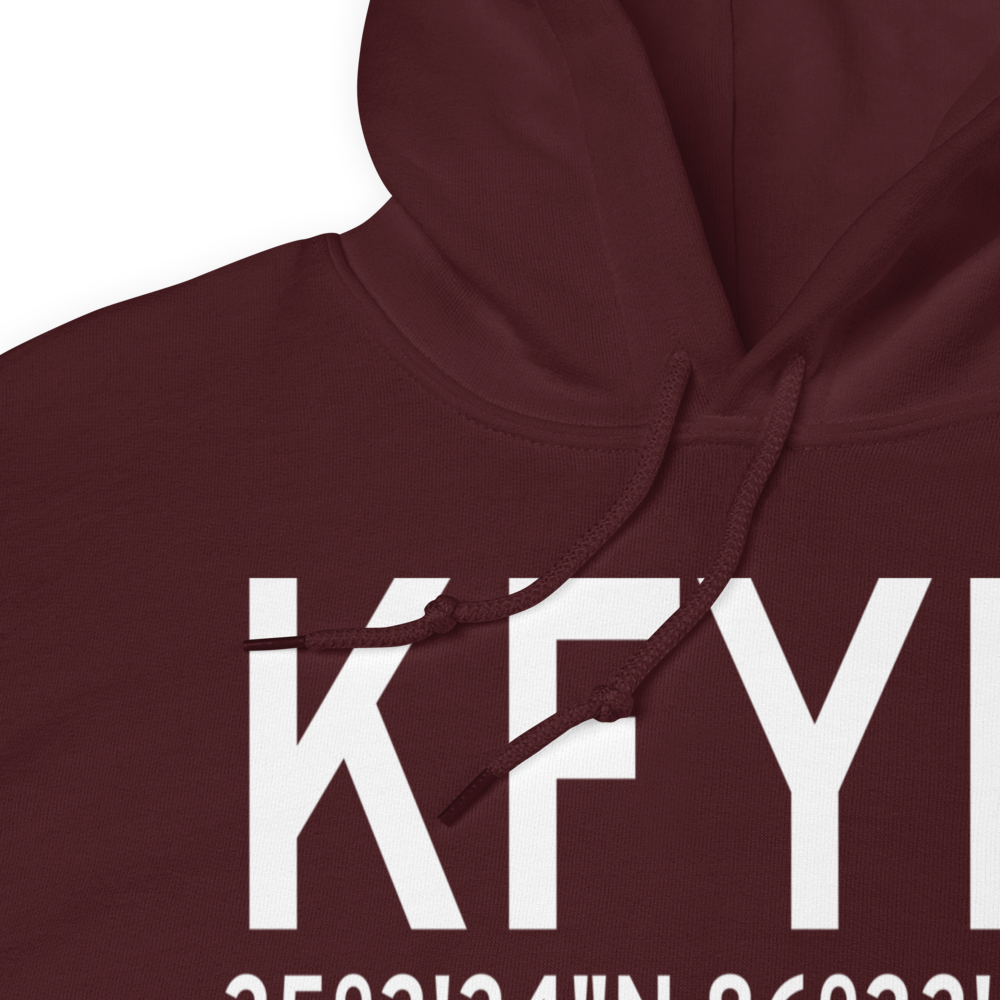 Fayetteville Municipal Airport (KFYM) ICAO Hoodie Sweatshirt 