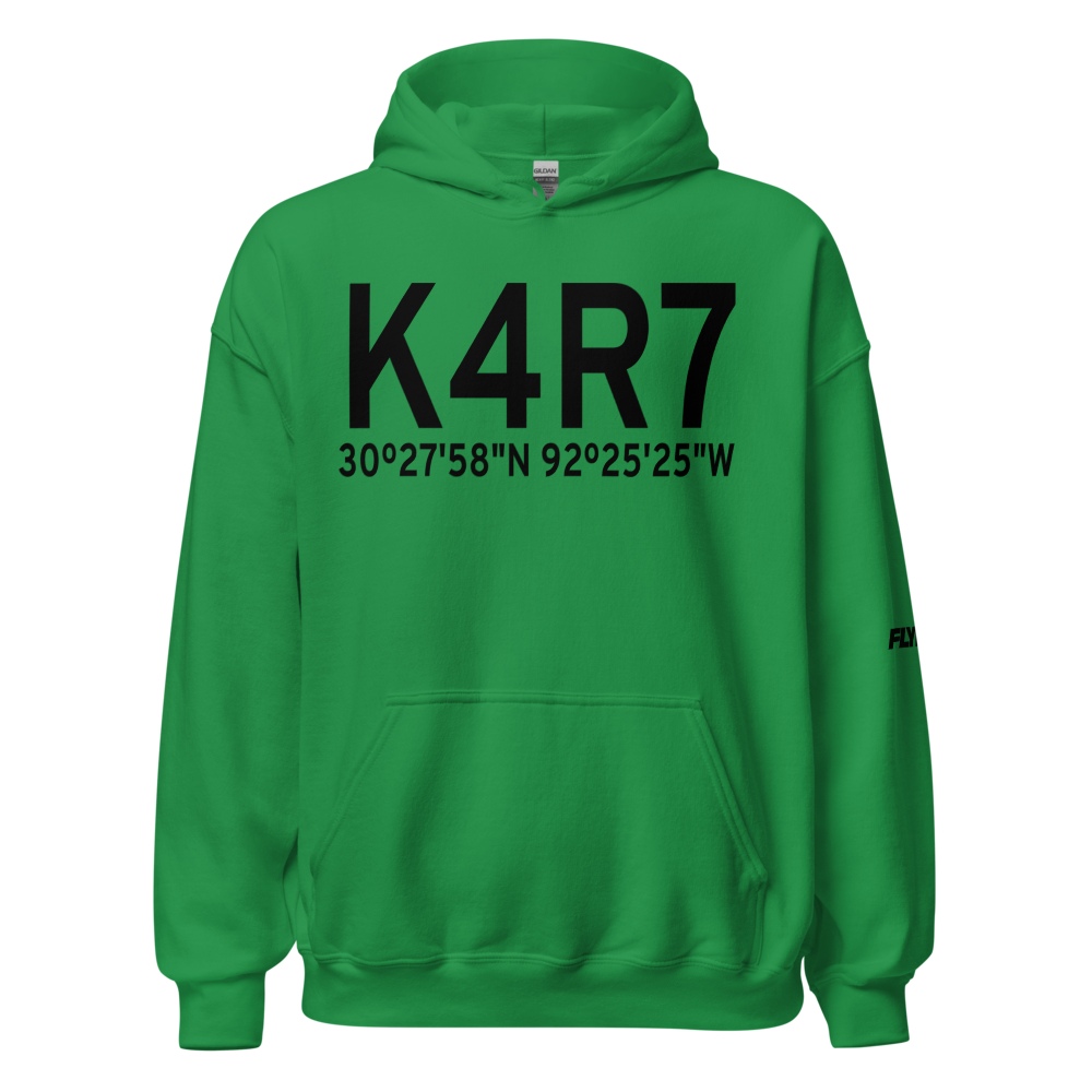 Eunice Airport (K4R7) ICAO Hoodie Sweatshirt 
