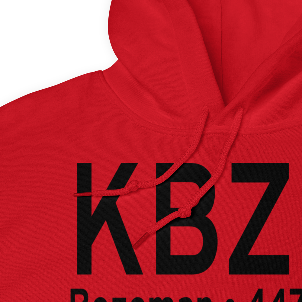 Gallatin Field (KBZN) ICAO Hoodie Sweatshirt 