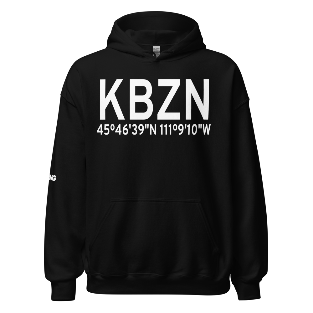 Gallatin Field (KBZN) ICAO Hoodie Sweatshirt 