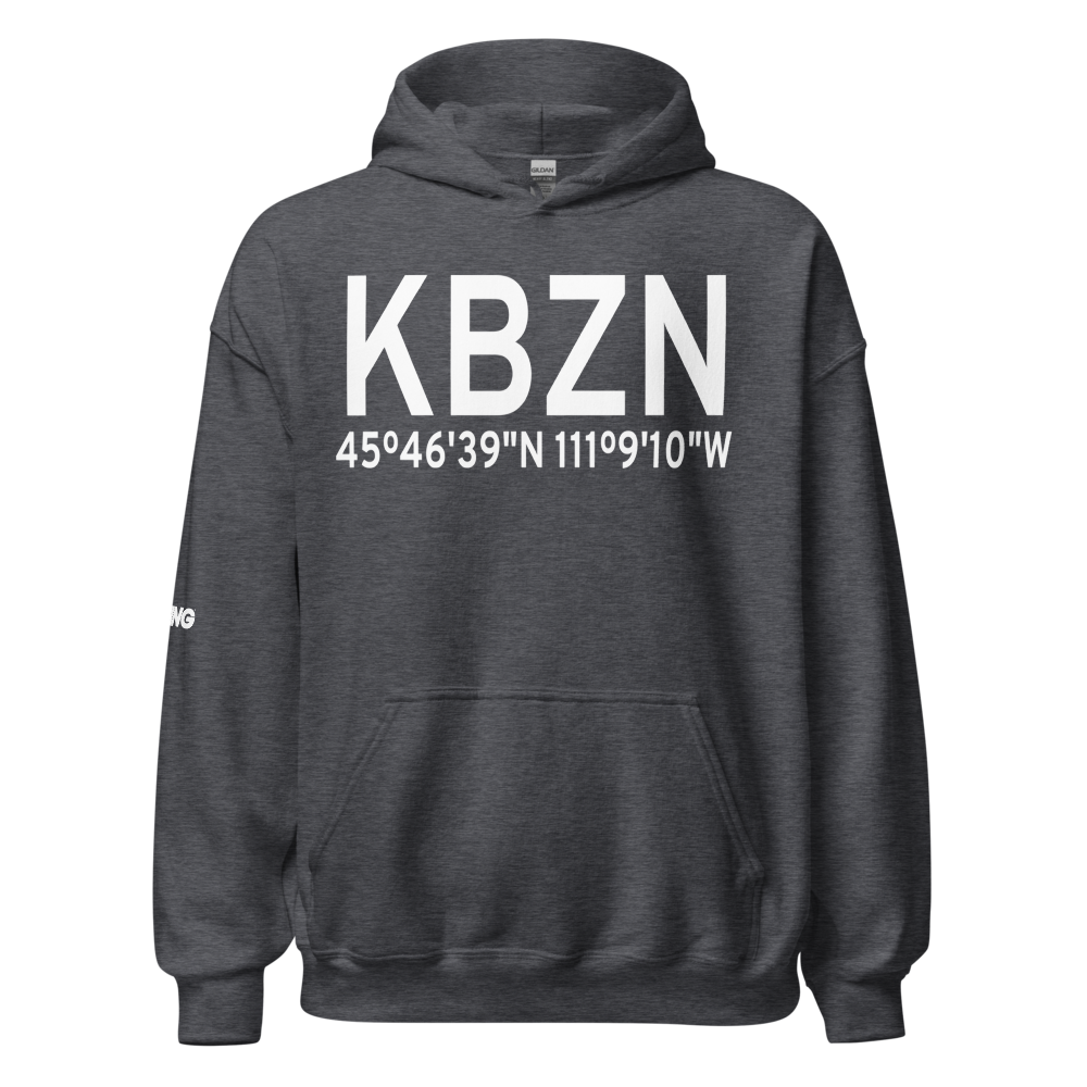 Gallatin Field (KBZN) ICAO Hoodie Sweatshirt 