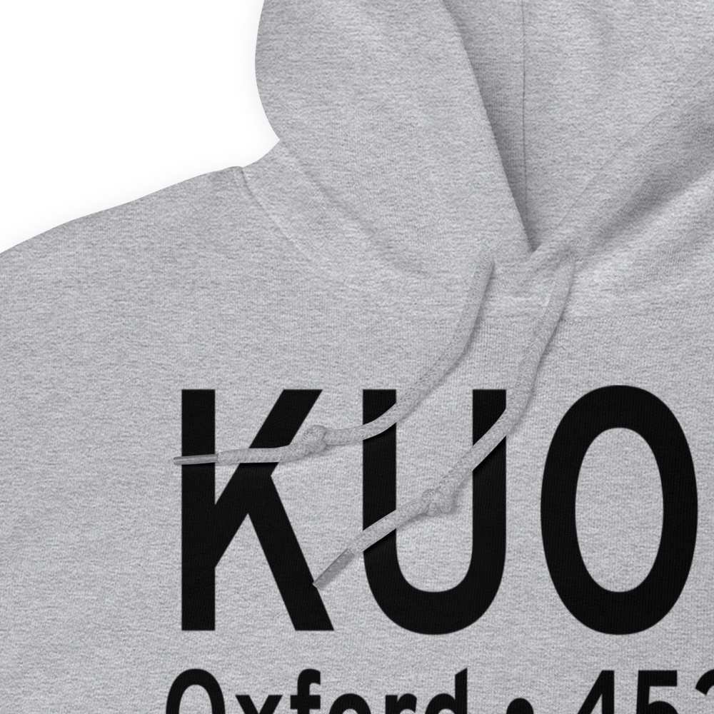 University Oxford Airport (KUOX) ICAO Hoodie Sweatshirt 