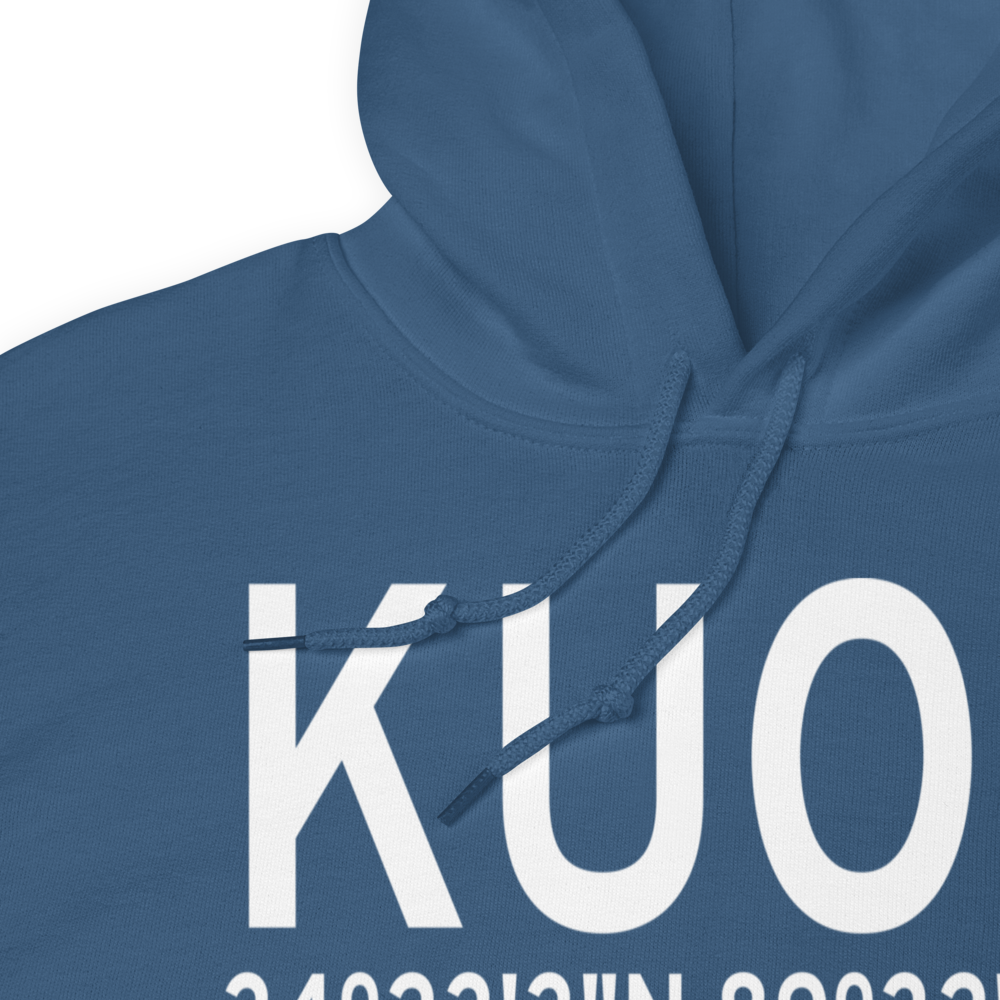University Oxford Airport (KUOX) ICAO Hoodie Sweatshirt 