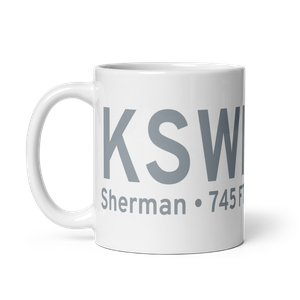 Sherman Municipal Airport (KSWI) ICAO Mug