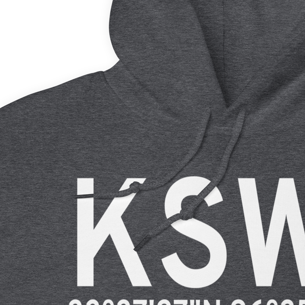 Sherman Municipal Airport (KSWI) ICAO Hoodie Sweatshirt 