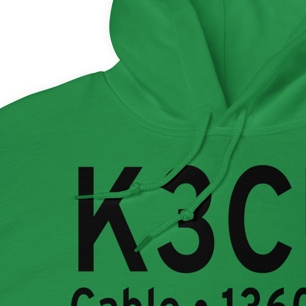 Cable Union Airport (K3CU) ICAO Hoodie Sweatshirt 