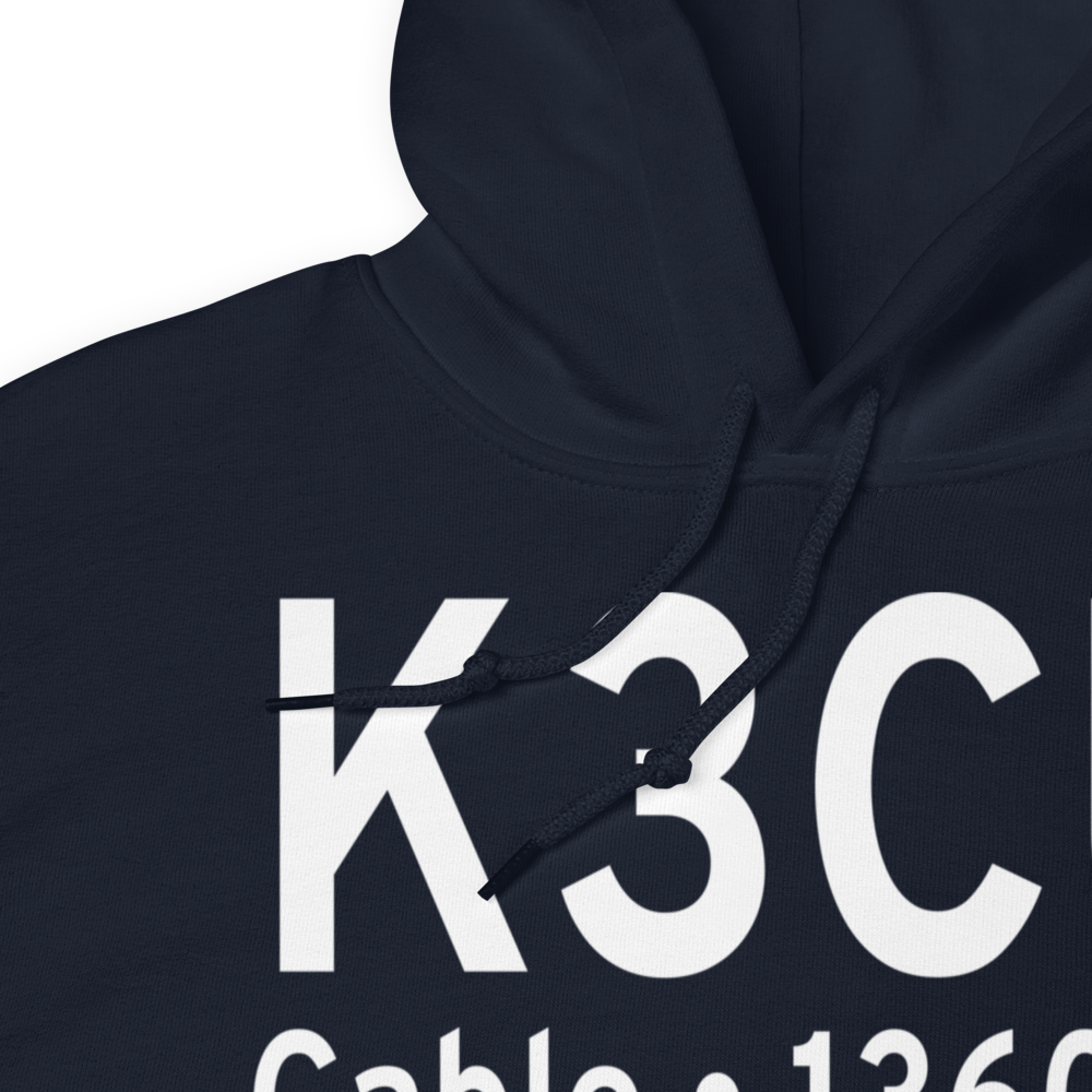 Cable Union Airport (K3CU) ICAO Hoodie Sweatshirt 