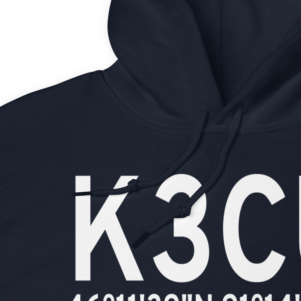 Cable Union Airport (K3CU) ICAO Hoodie Sweatshirt 