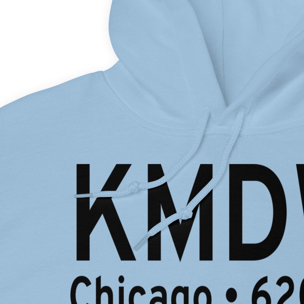 Chicago Midway International Airport (KMDW) ICAO Hoodie Sweatshirt 