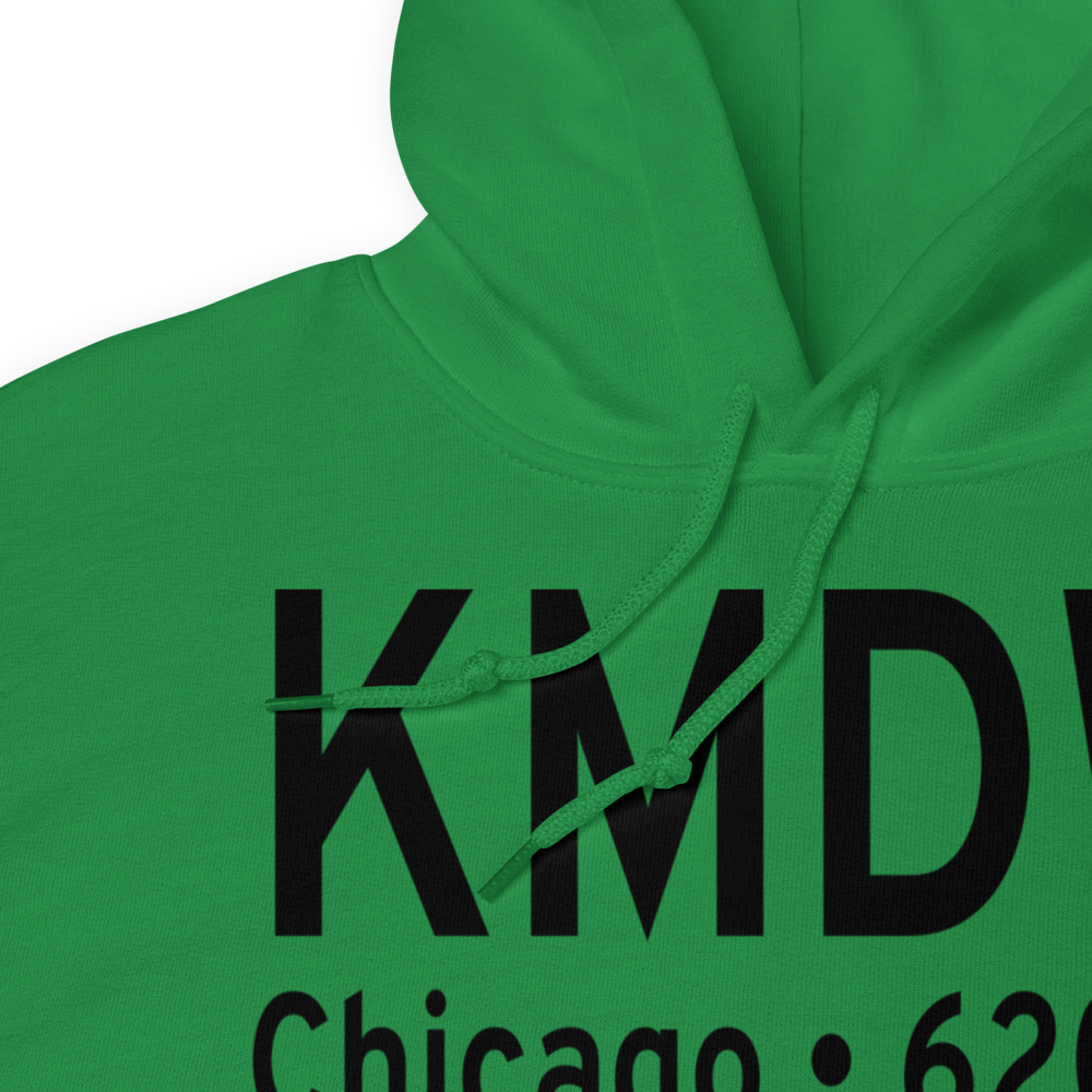 Chicago Midway International Airport (KMDW) ICAO Hoodie Sweatshirt 