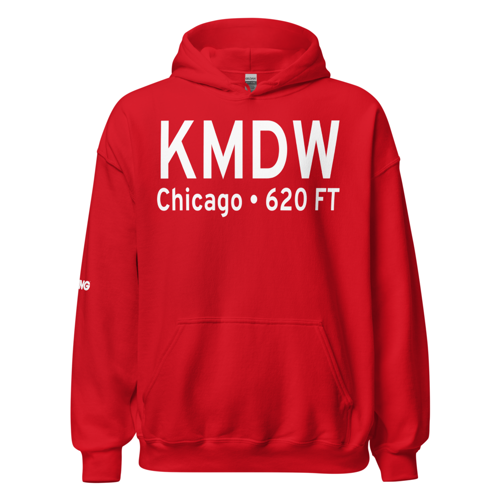 Chicago Midway International Airport (KMDW) ICAO Hoodie Sweatshirt 