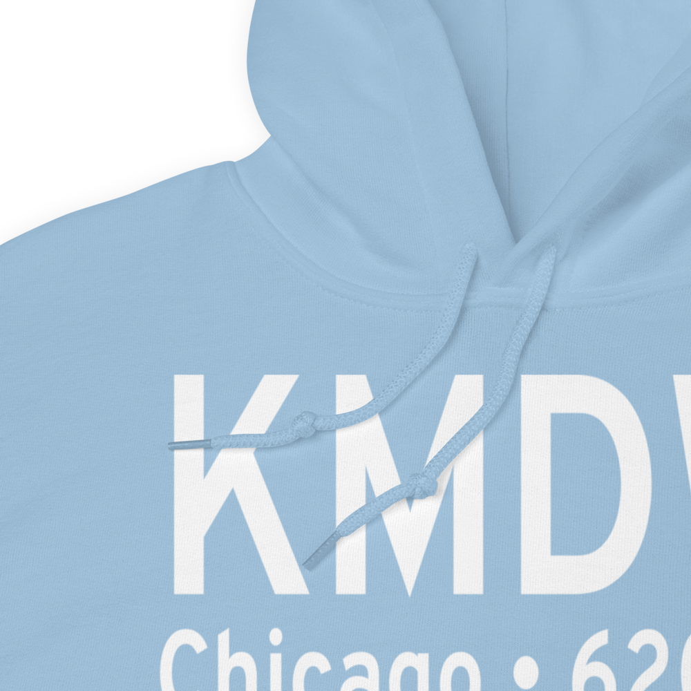 Chicago Midway International Airport (KMDW) ICAO Hoodie Sweatshirt 