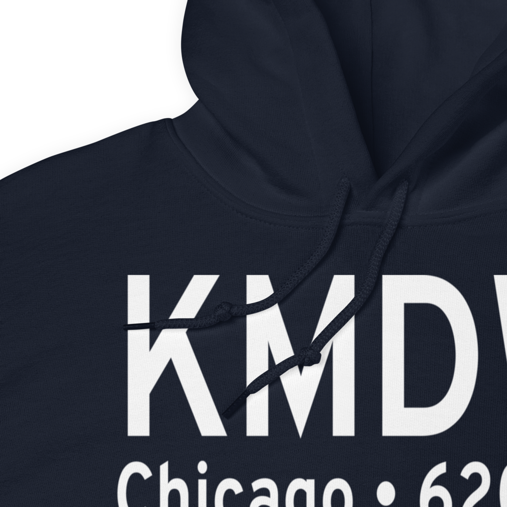 Chicago Midway International Airport (KMDW) ICAO Hoodie Sweatshirt 