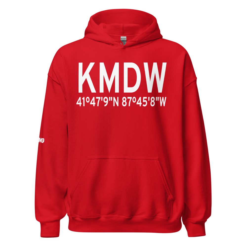 Chicago Midway International Airport (KMDW) ICAO Hoodie Sweatshirt 