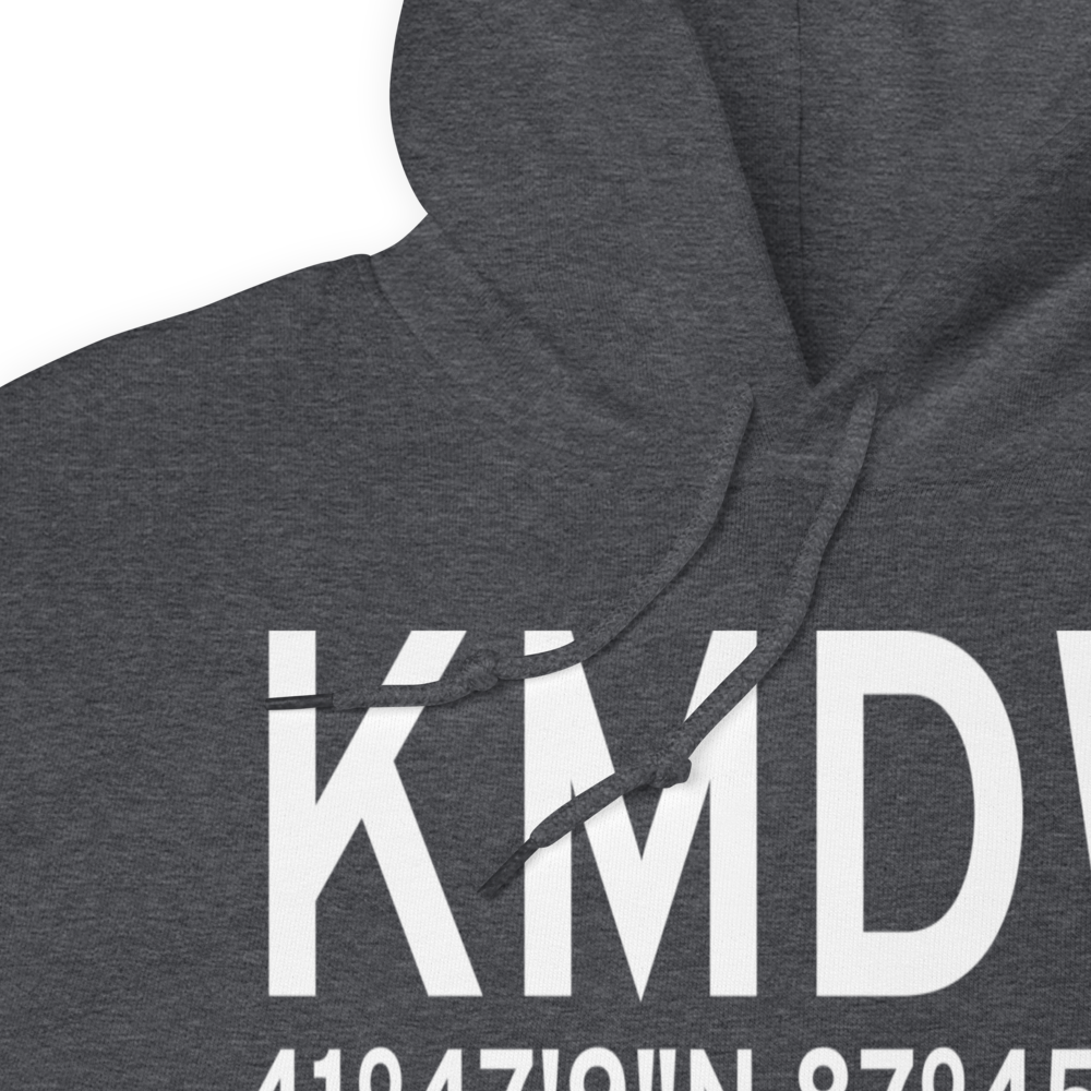Chicago Midway International Airport (KMDW) ICAO Hoodie Sweatshirt 