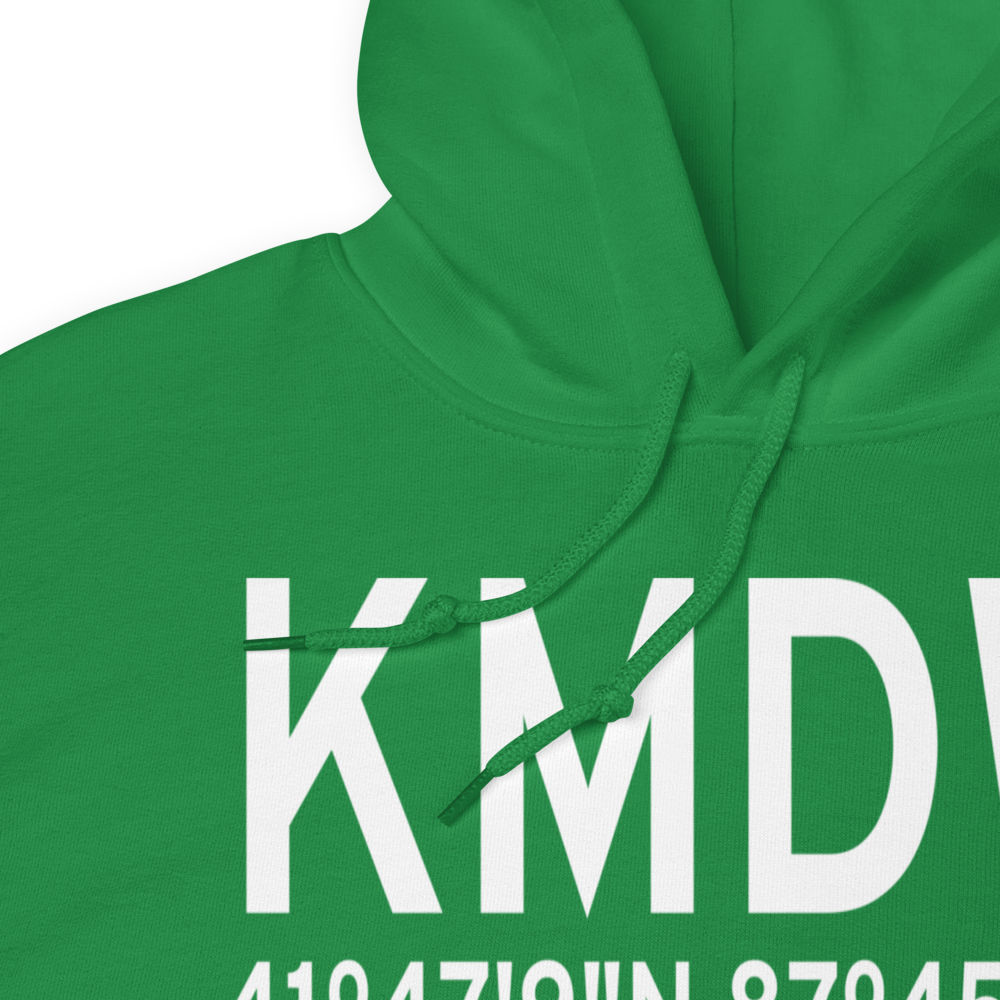 Chicago Midway International Airport (KMDW) ICAO Hoodie Sweatshirt 