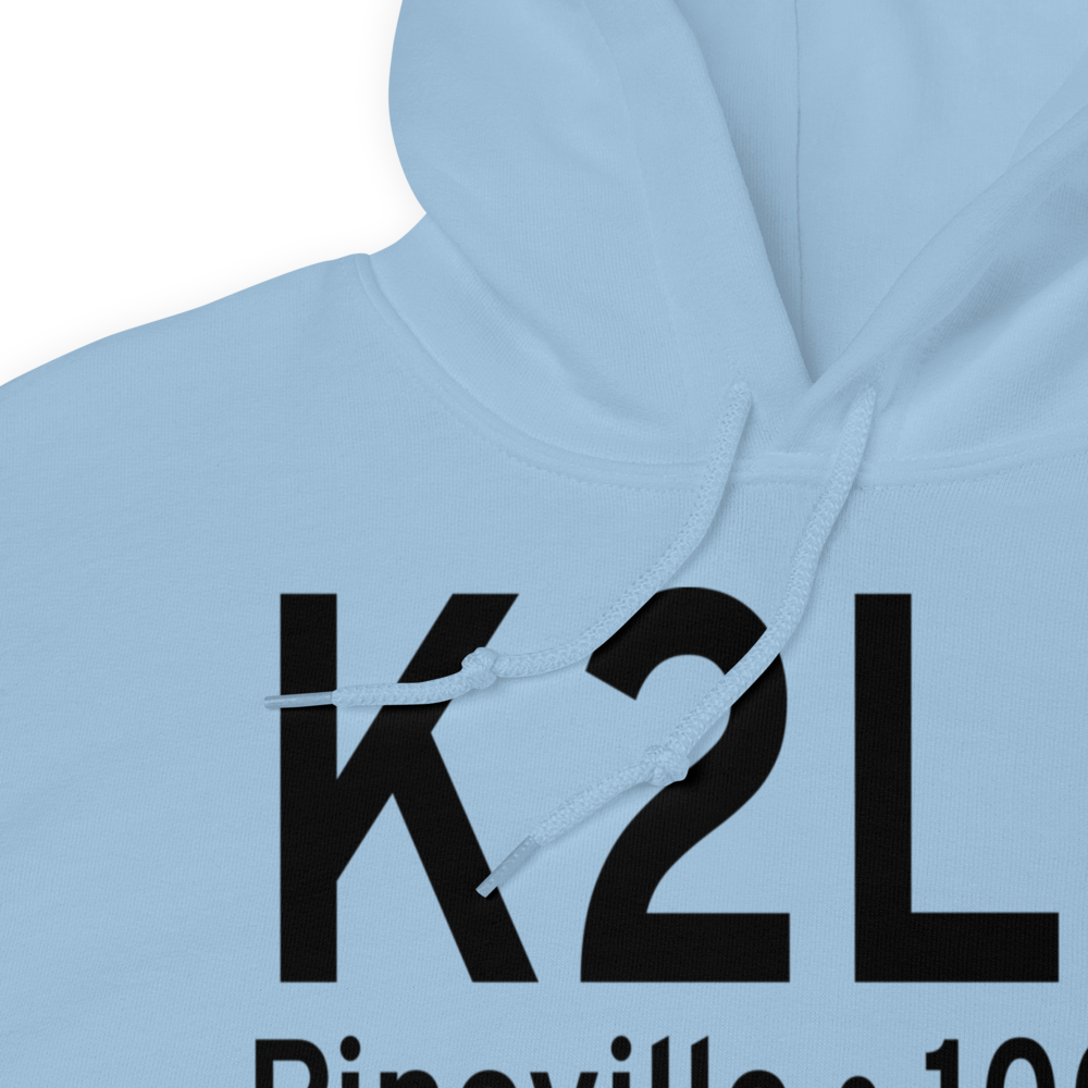 Pineville Municipal Airport (K2L0) ICAO Hoodie Sweatshirt 