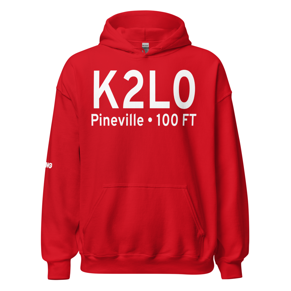 Pineville Municipal Airport (K2L0) ICAO Hoodie Sweatshirt 