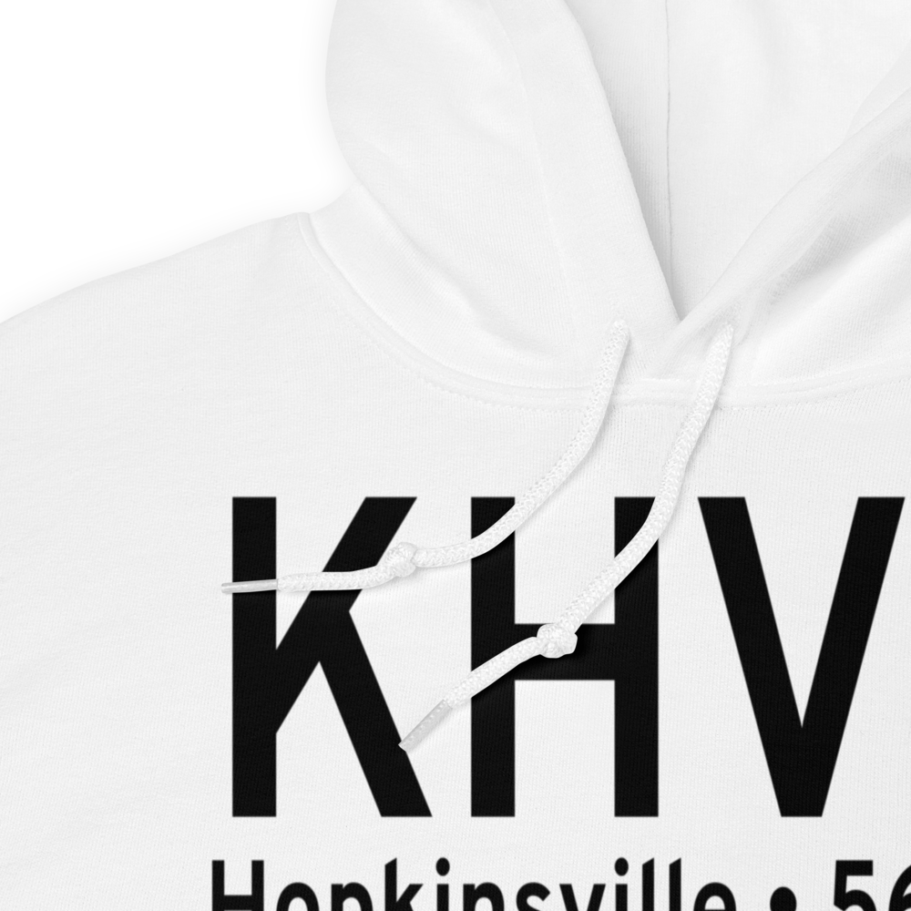 Hopkinsville Christian County Airport (KHVC) ICAO Hoodie Sweatshirt 