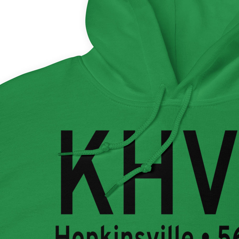 Hopkinsville Christian County Airport (KHVC) ICAO Hoodie Sweatshirt 