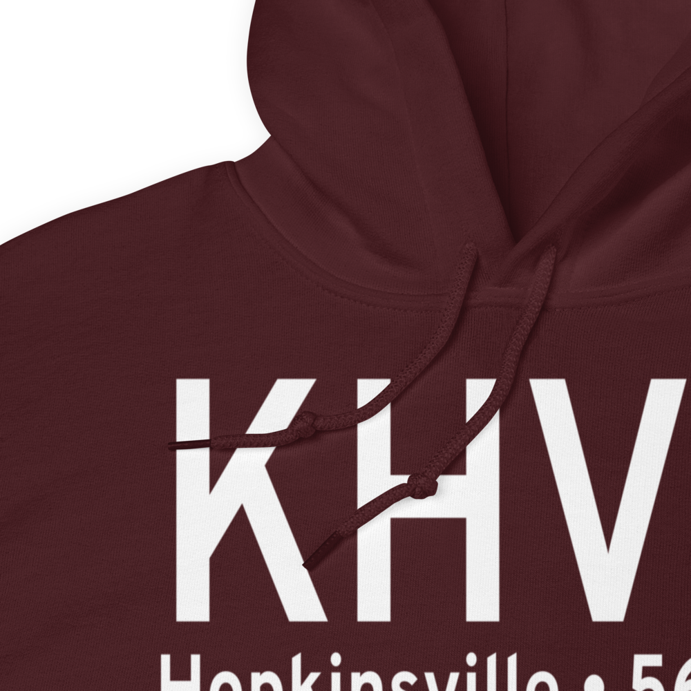 Hopkinsville Christian County Airport (KHVC) ICAO Hoodie Sweatshirt 