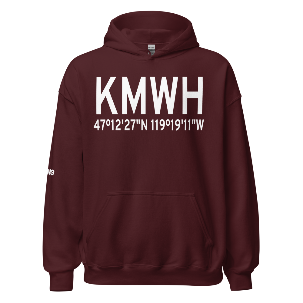 Grant County International Airport (KMWH) ICAO Hoodie Sweatshirt 