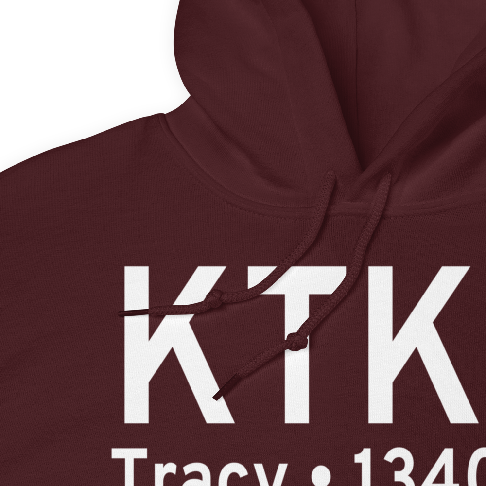 Tracy Municipal Airport (KTKC) ICAO Hoodie Sweatshirt 