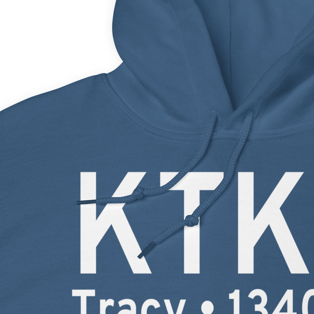 Tracy Municipal Airport (KTKC) ICAO Hoodie Sweatshirt 
