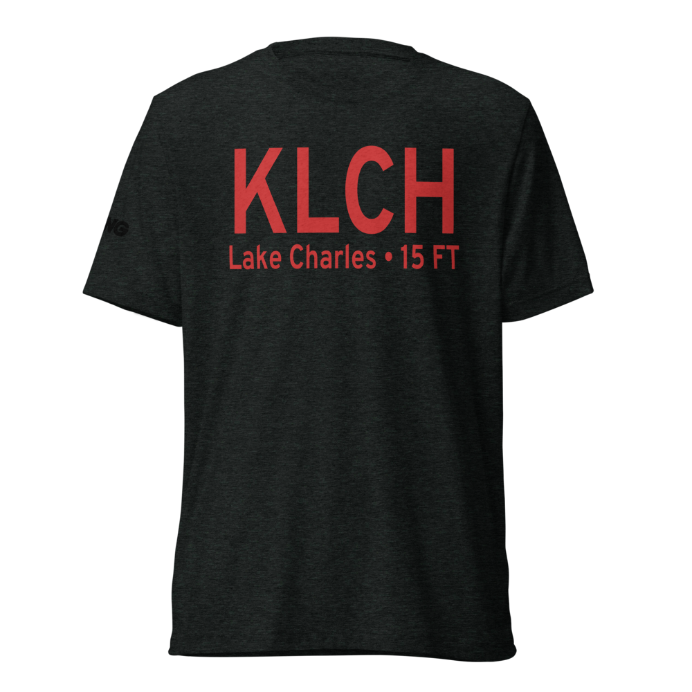 Lake Charles Regional Airport (KLCH) ICAO Tri-blend T-Shirt 