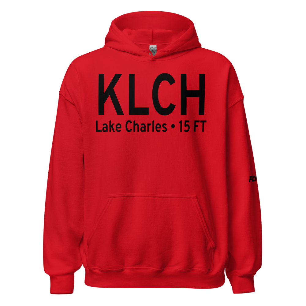 Lake Charles Regional Airport (KLCH) ICAO Hoodie Sweatshirt 