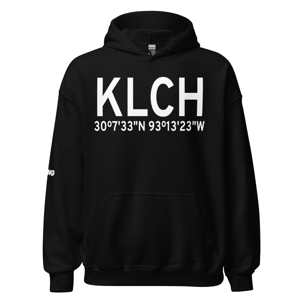 Lake Charles Regional Airport (KLCH) ICAO Hoodie Sweatshirt 