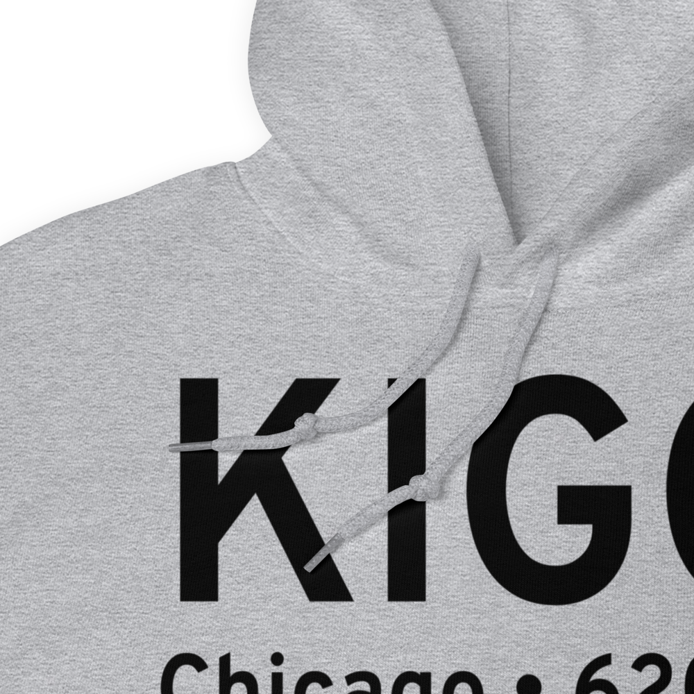Lansing Municipal Airport (KIGQ) ICAO Hoodie Sweatshirt 