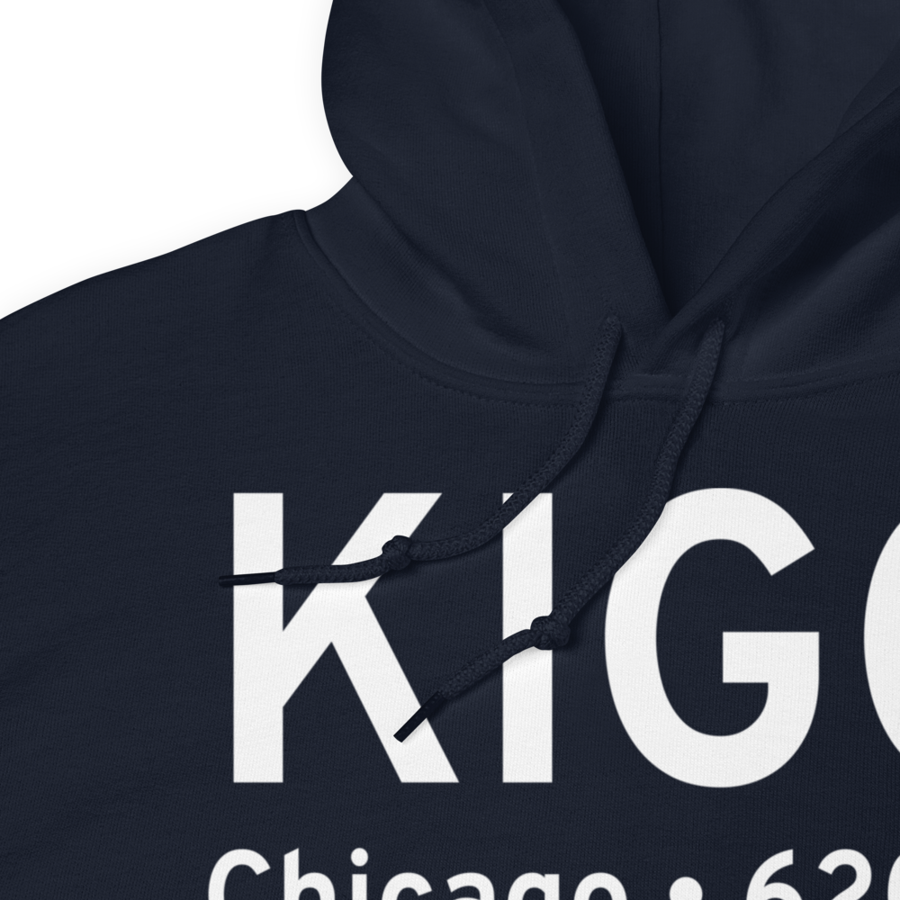 Lansing Municipal Airport (KIGQ) ICAO Hoodie Sweatshirt 